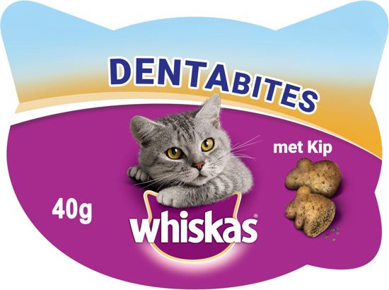 Antipoison Bugt dal Whiskas Dentabites 40 gram | Diertotaal.nl