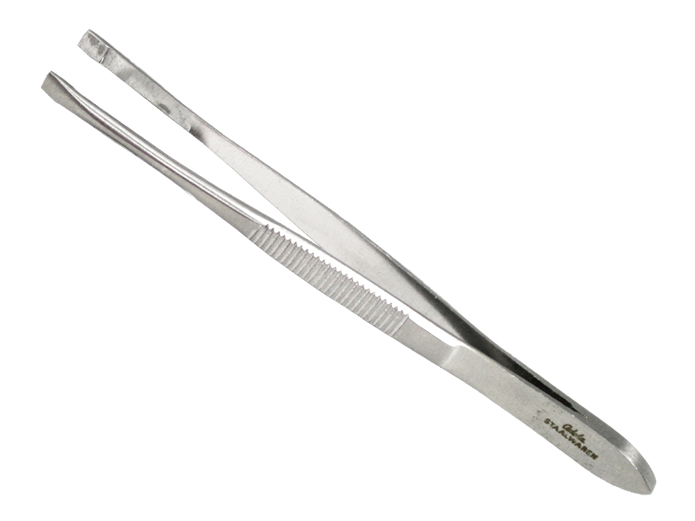 A.A.S. Epileer Pincet Recht Stainless/Satine