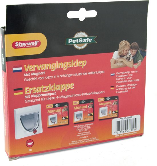 Petsafe staywell vervangingsklep met magneet - 1 st