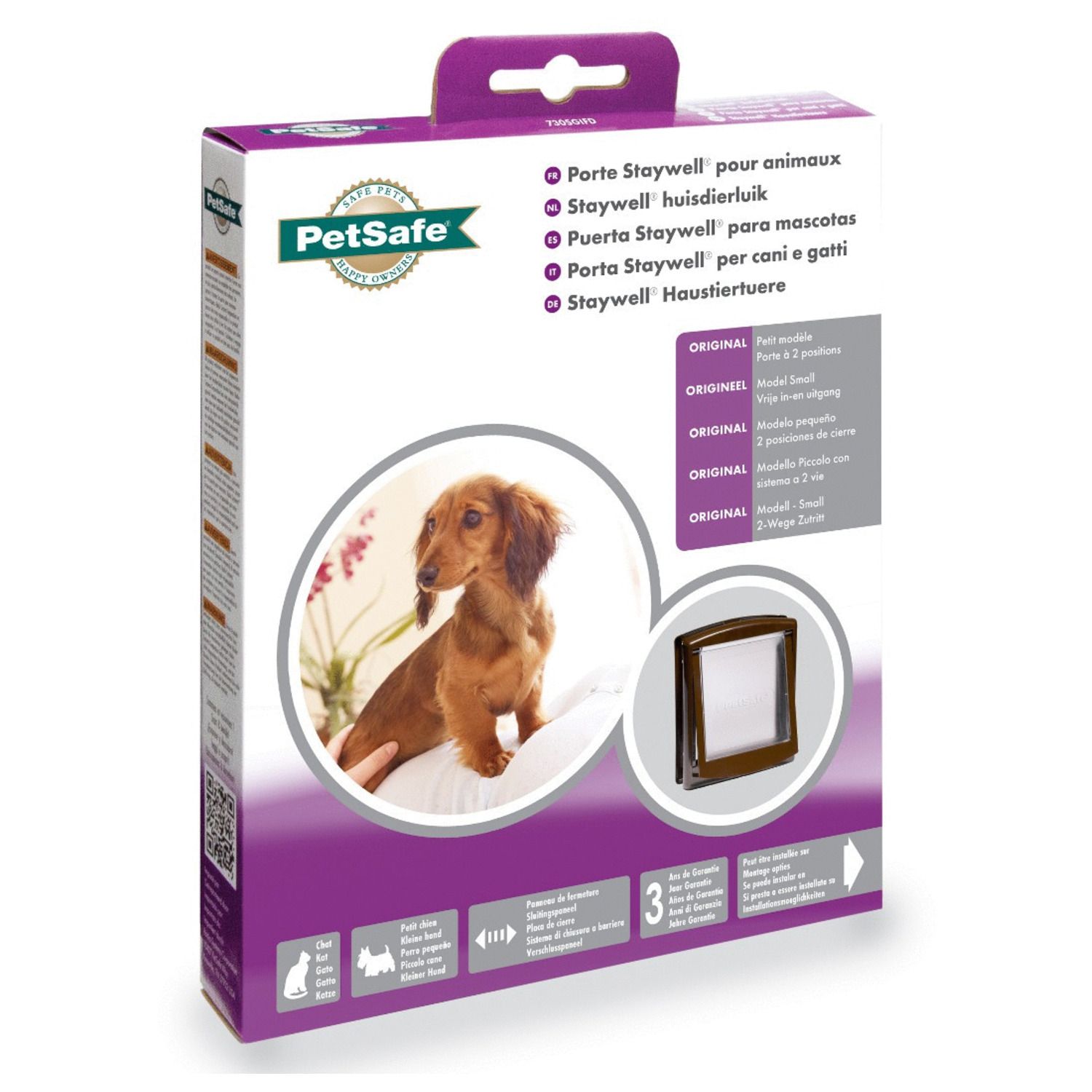 PetSafe Staywell Huisdierluik Twee Standen Bruin