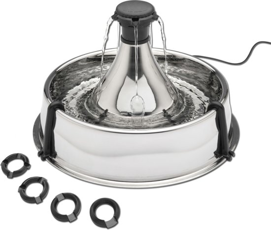 Drinkwell - 360 Roestvrijstalen Drinkfontein - 3,8 Liter