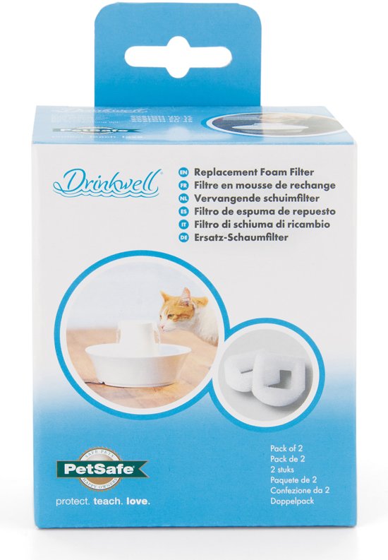 Drinkwell 360 Roestvrijstaal Schuim Voorfilter - 2 Stuks
