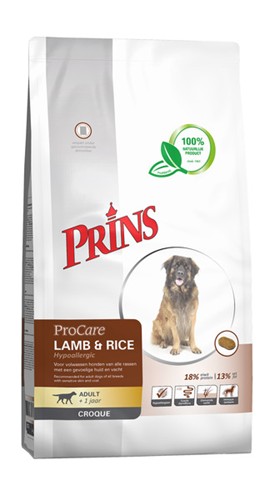 Prins Procare lamb/rice hypo-allergic 10 kilo