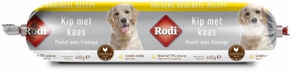 Rodi Worst kip kaas 400 gram