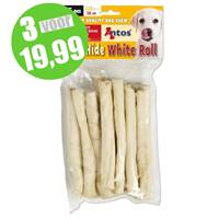 Antos Raw Hide Witte Roll Sticks 15 stuks