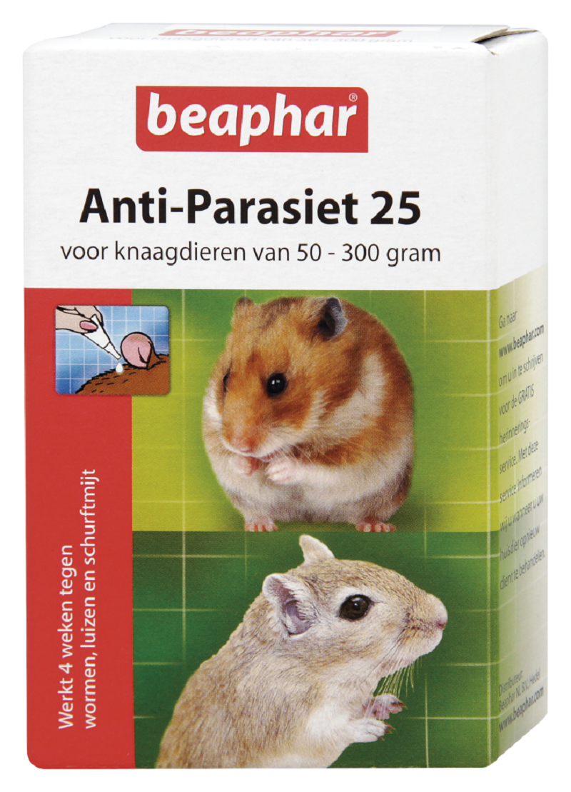 Beaphar Anti Parasiet 25 knaagdier 50-300g (2 stuks)