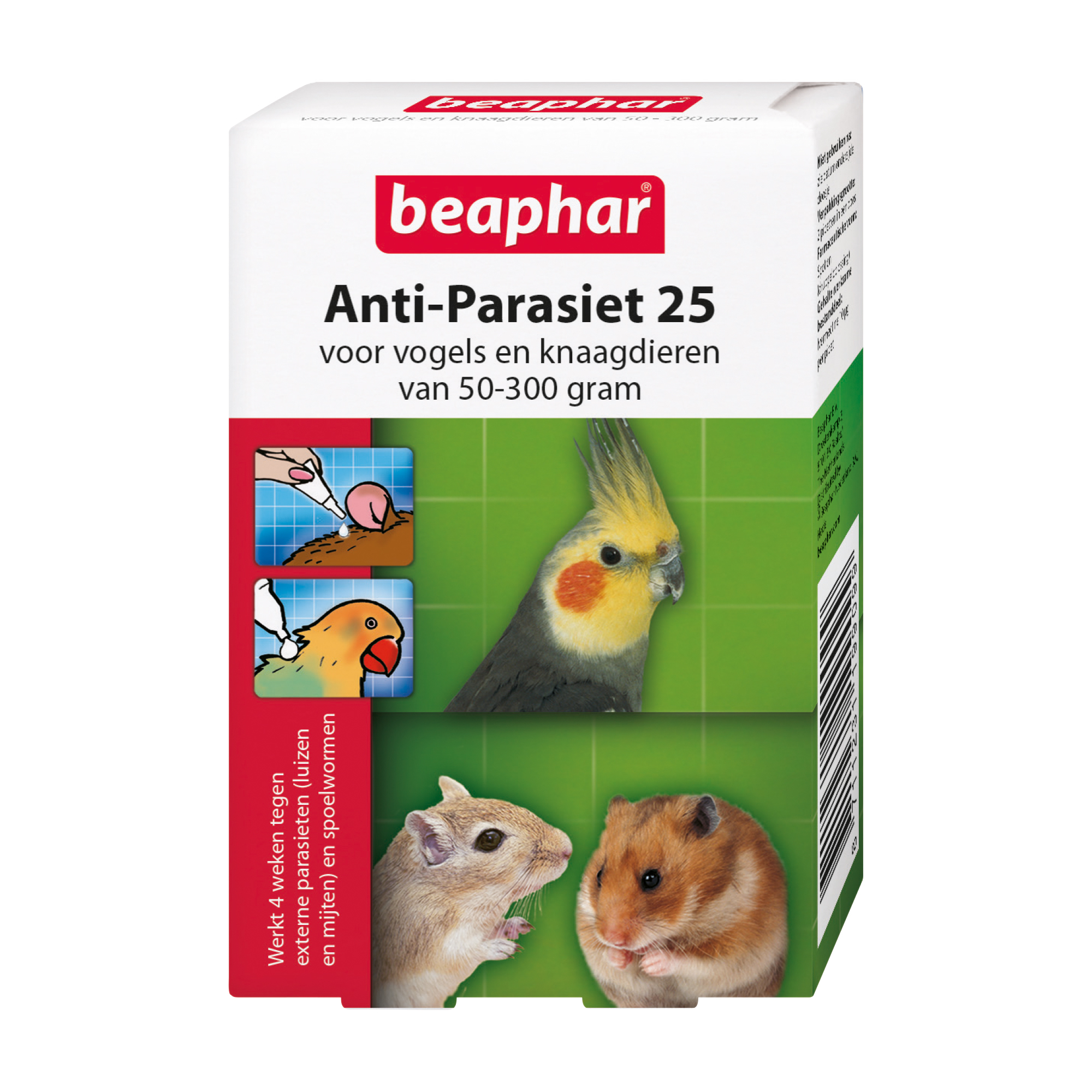 Beaphar Anti-Parasiet 25 Knaagdier & Vogel 2 st.