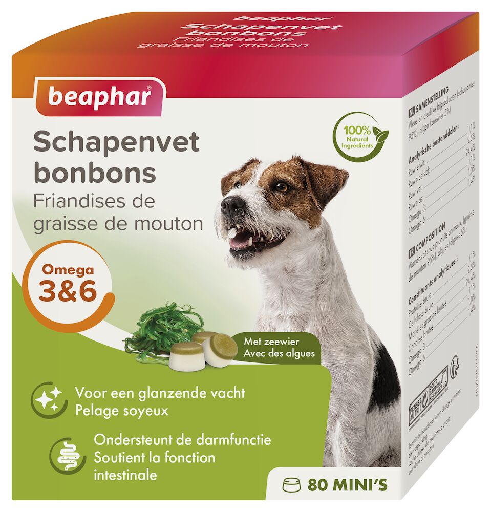 Beaphar Schapenvet Bonbons Mini Zeewier 245 Gram