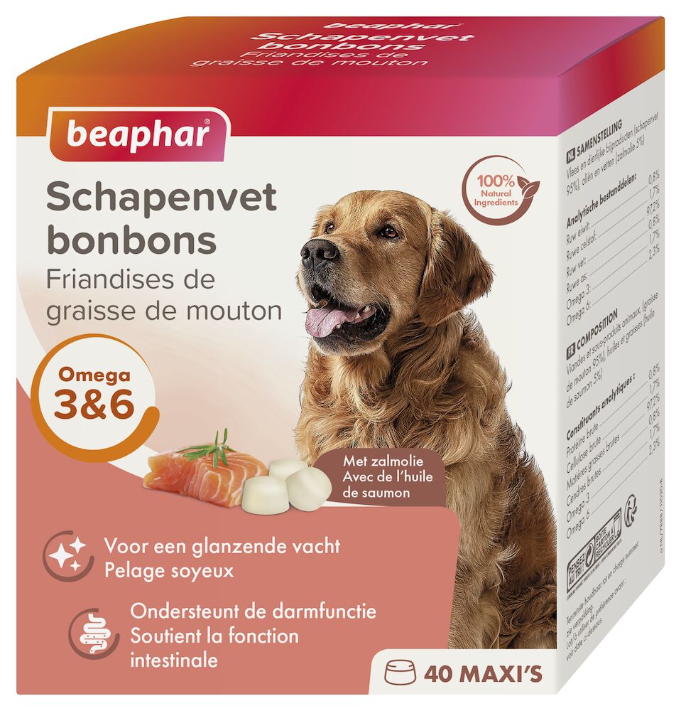 Beaphar Schapenvet Bonbons Zalm 245 Gram