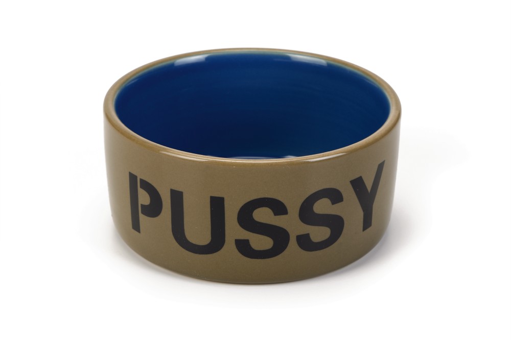 Ceram, Poezenbak beige/blauw, Pussy