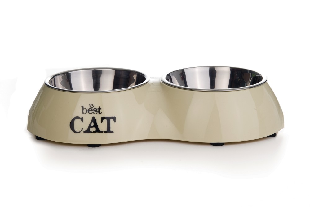 Beeztees Best Cat Dinerset Beige 26,5x15 cm