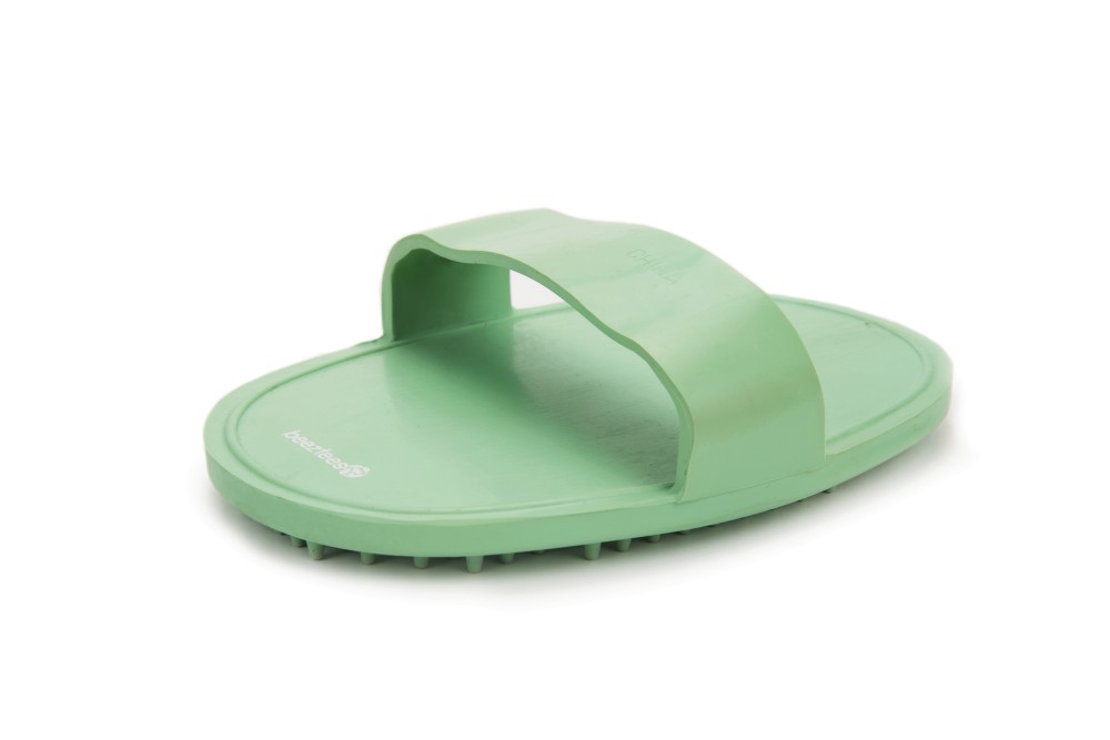 Beeztees Rubber Massageborstel Ovaal Mint