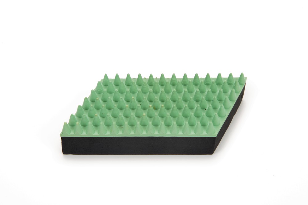 Rubber Massageborstel Kl 13 cm