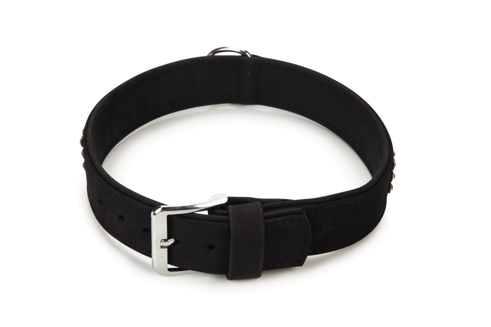 Beeztees Leren Halsband Buffalo Zwart