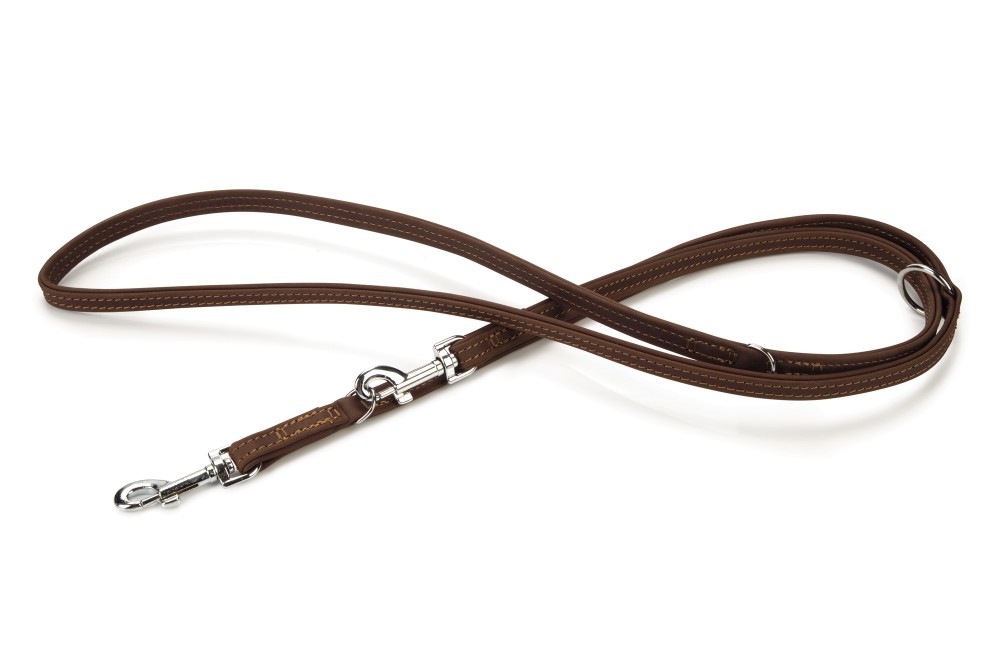 Beeztees Leer Dressuurlijn Buffalo Bruin 200 cm x 14 mm