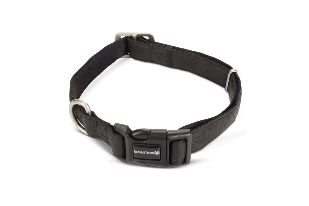 Beeztees Mac leather Halsband, Zwt 25X45-70