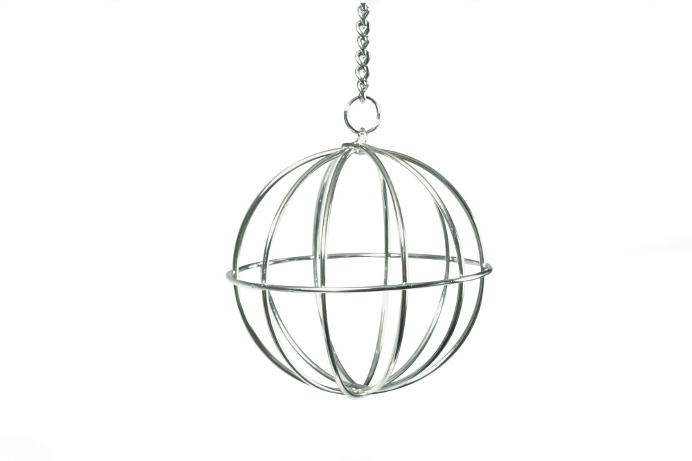 Chroom Voederbal Knaagdier 12 cm