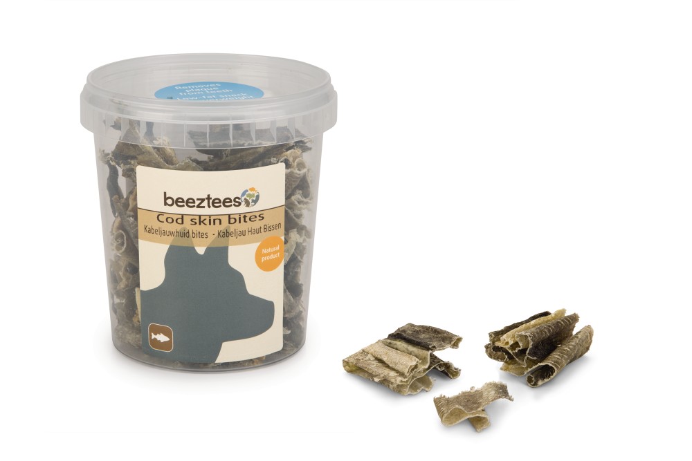 Beeztees Kabeljauwhuid Bites 75 gram
