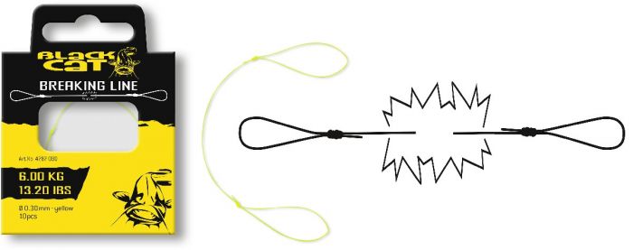 Black Cat Breaking Line Yellow 7,10 kg 0,35 mm 10 st.