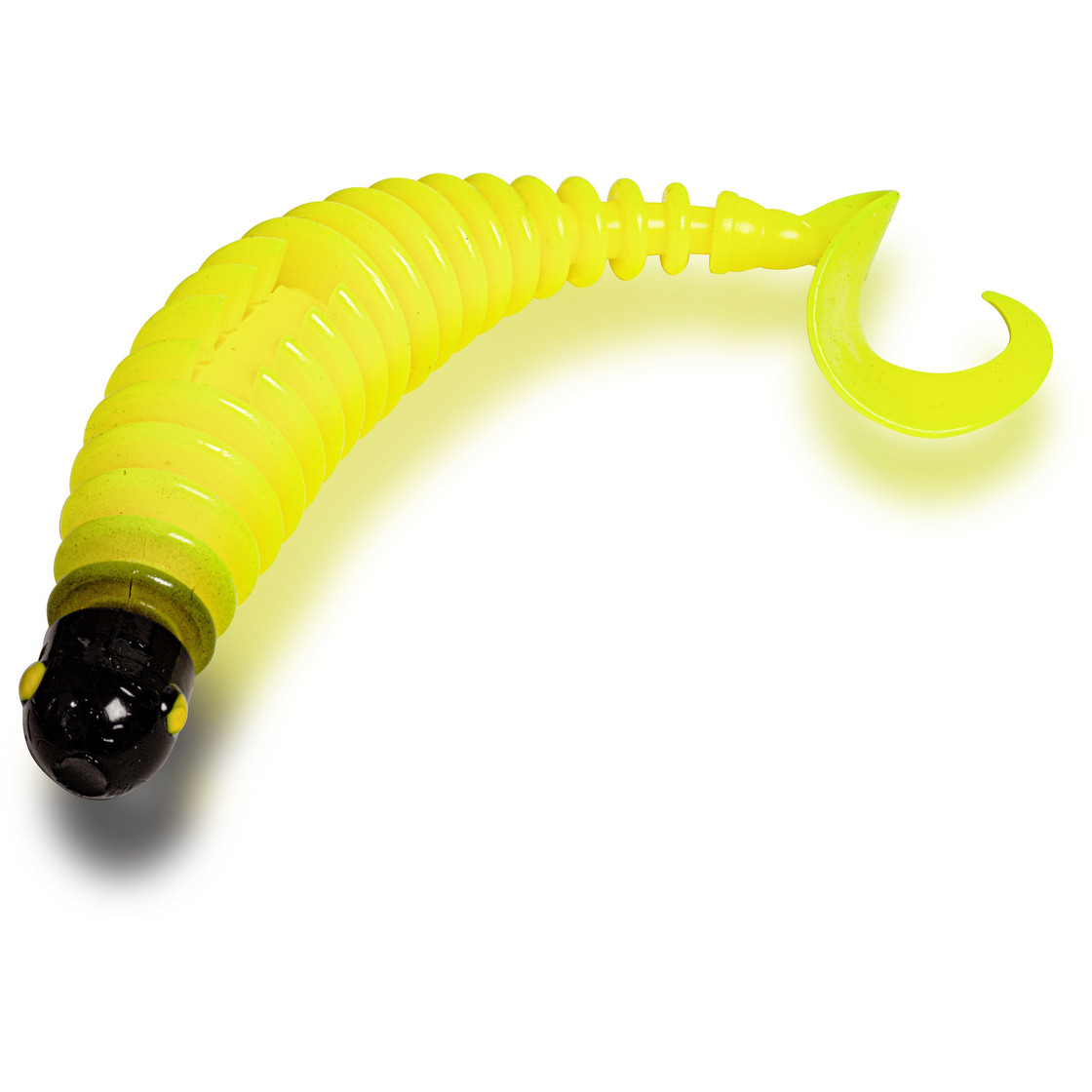 Black Cat Yellow Zombie Curly Worm 17 cm 24 gr