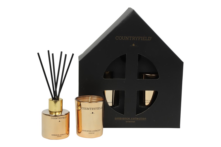 Countryfield Oriental Gift Box Geurstokje & Kaars Xs Koper