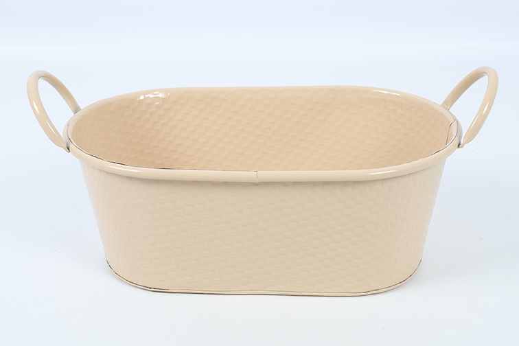 Countryfield Plantenbak Mand Ov Ziva L Beige