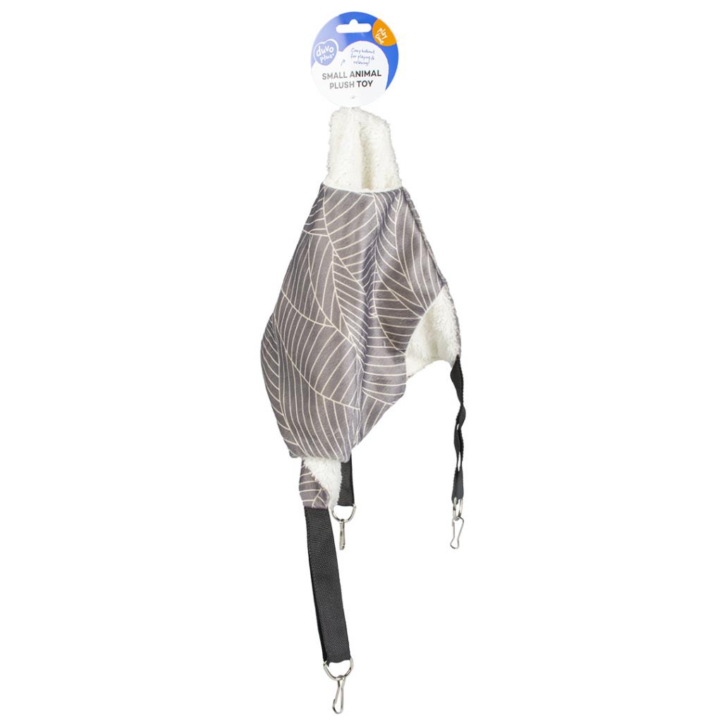 Elm Hangmat Pluche L 46x46x2 cm Grijs/Wit