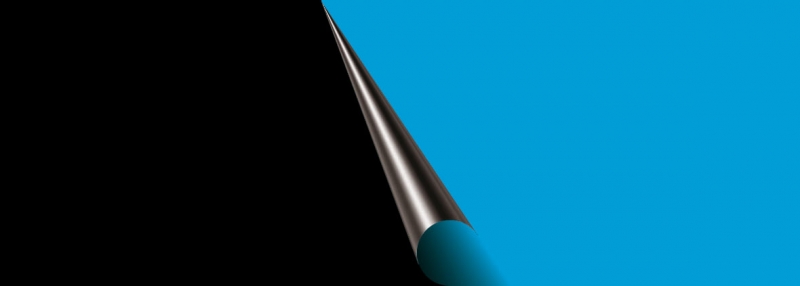 Foto-Achterwand - 120cm-Coupe Zwart&Blauw - 50cm