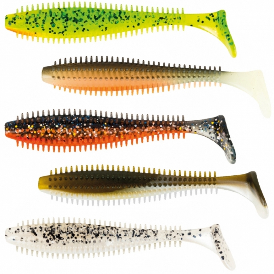 Fox Rage Salt N Pepper Spikey Shad 3.5 / 90 Mm