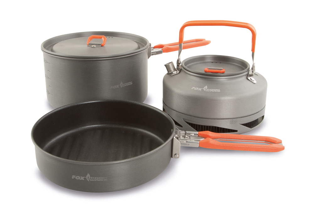 Fox Cookware Medium 3 Pc Set (Non Stick Pans).