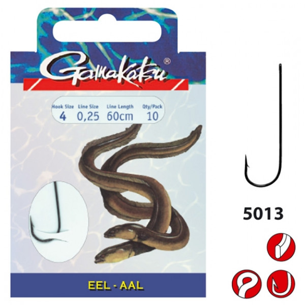 Gamakatsu Booklet Eel 5013F #6-0.22 mm 60 cm