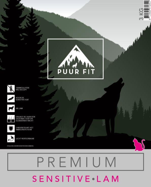 Puur Fit Premium Kat Sensitive Lam 10 kilo