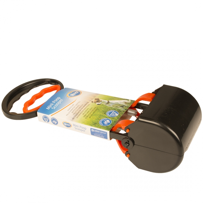 Duvo+ Poop Scooper Mini Zwart Oranje 28 cm