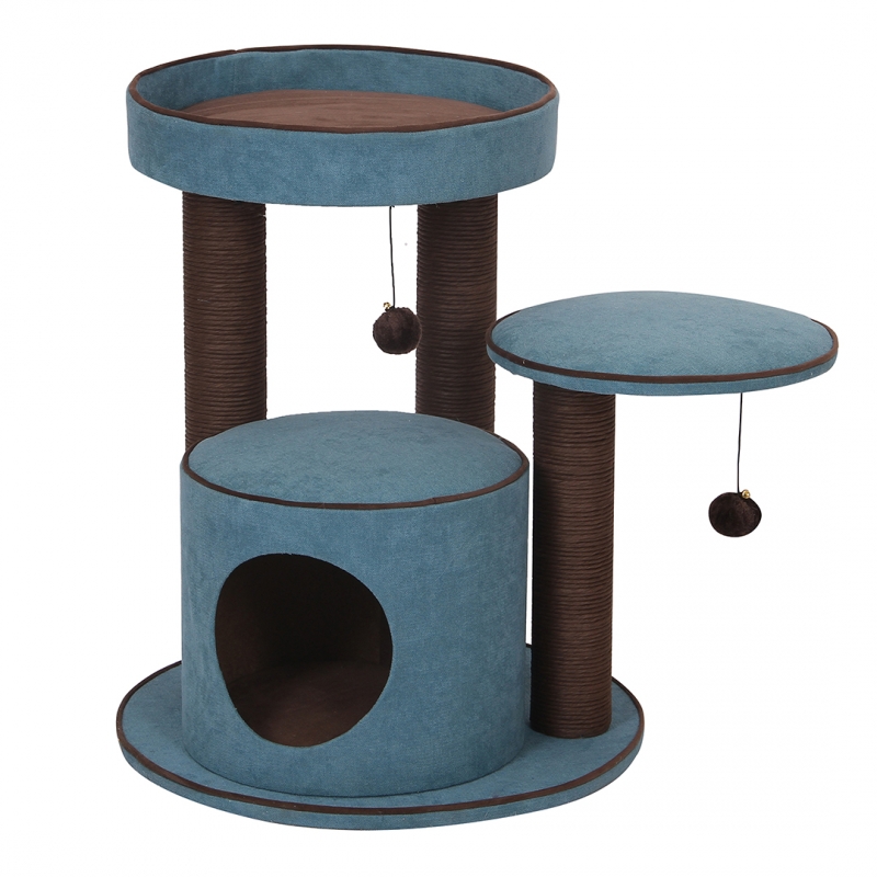 Krabpaal Bradford 55x55x66,5 cm Blauw