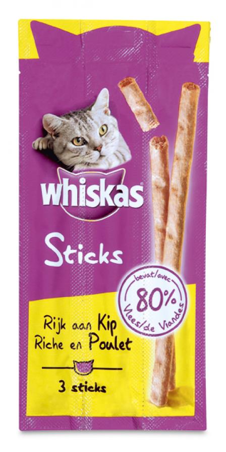 Whiskas Catsticks Kip 18 gram