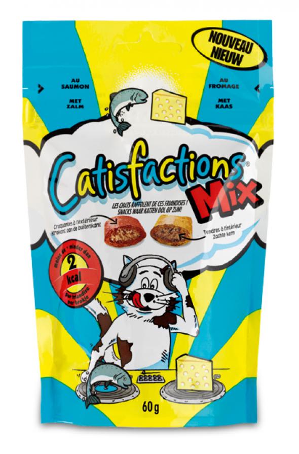 Catisfaction Mix Zalm & Kaas 60 gram