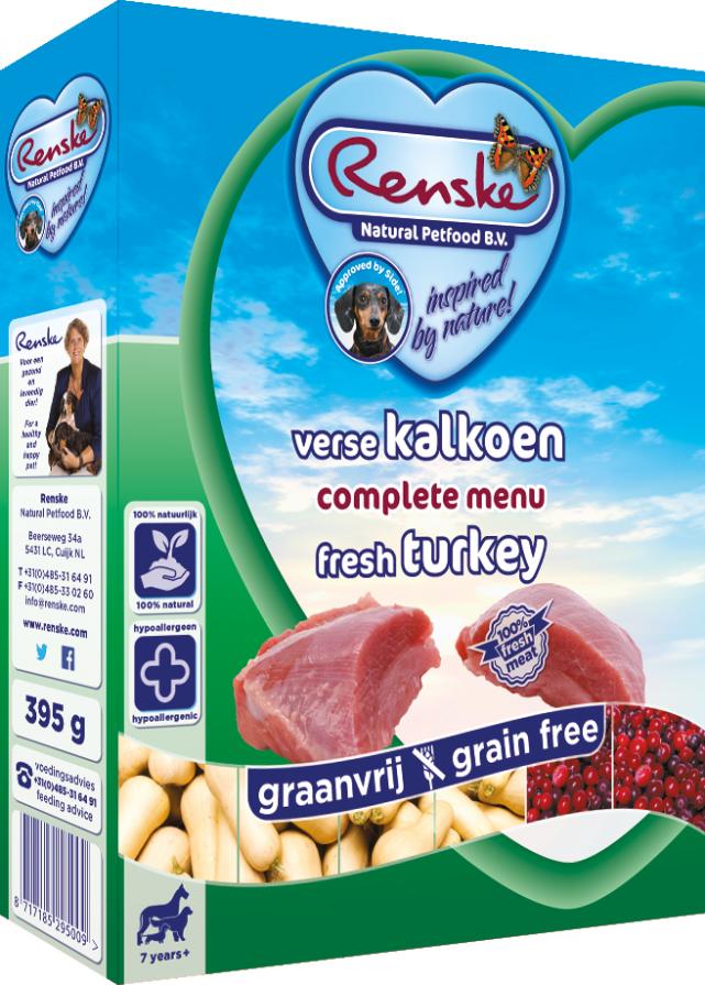 Renske Vers Adult/Senior Kalkoen Graanvrij 395 gram