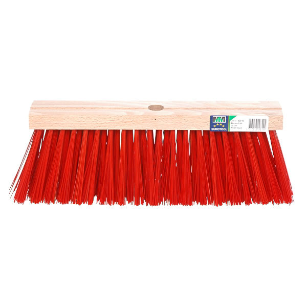 Bezem FSC 35cm, kunstvezel rood MM