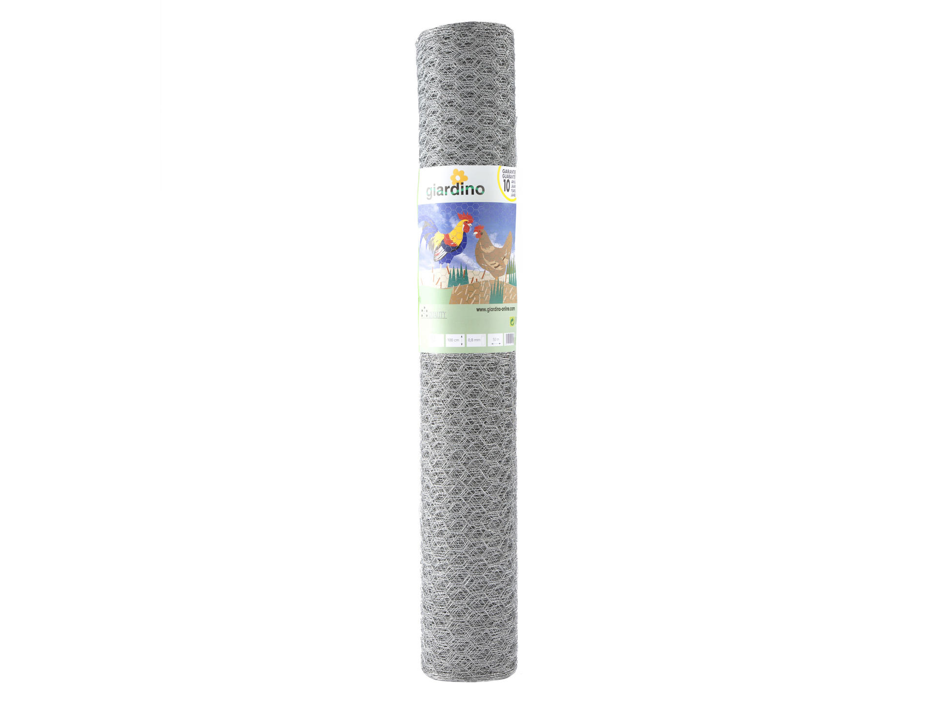 Gaas, Zeskant verzinkt 25/0.8 - 1.00m x 2.5m