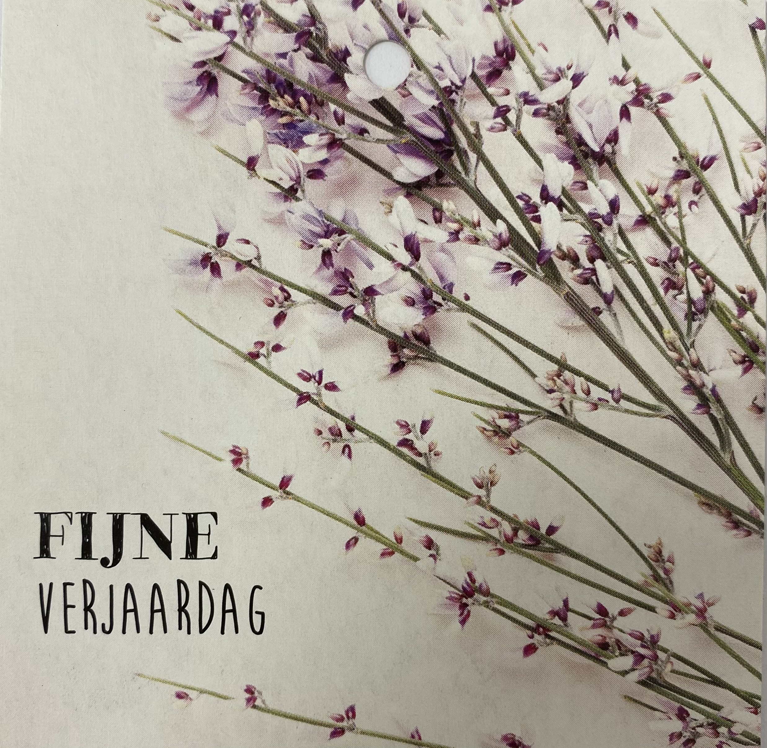 Kaartje Eco Pure Fijne Verjaardag