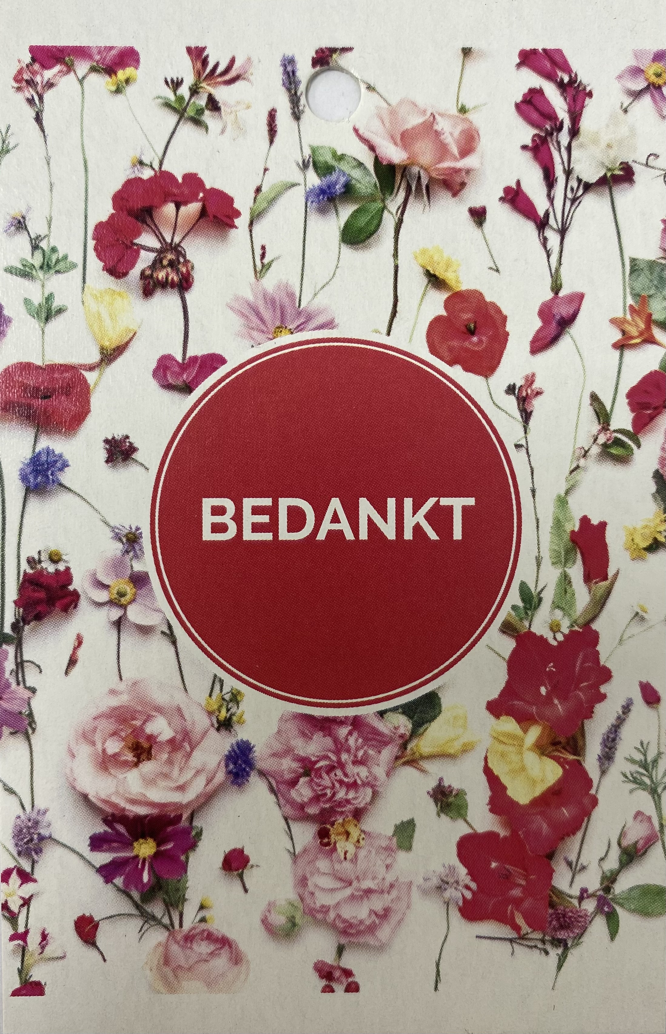 Kaartje Eco Wildflower Bedankt