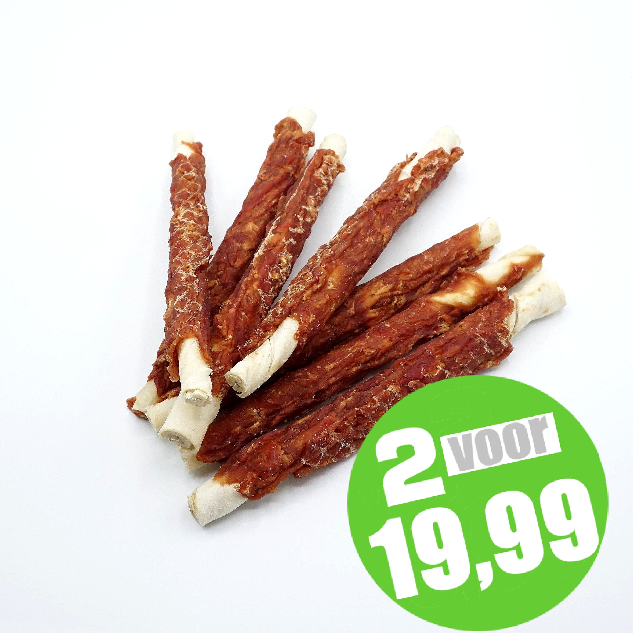 Puur Fit Rawhide met eend 20cm - Hondensnack - 400 gram