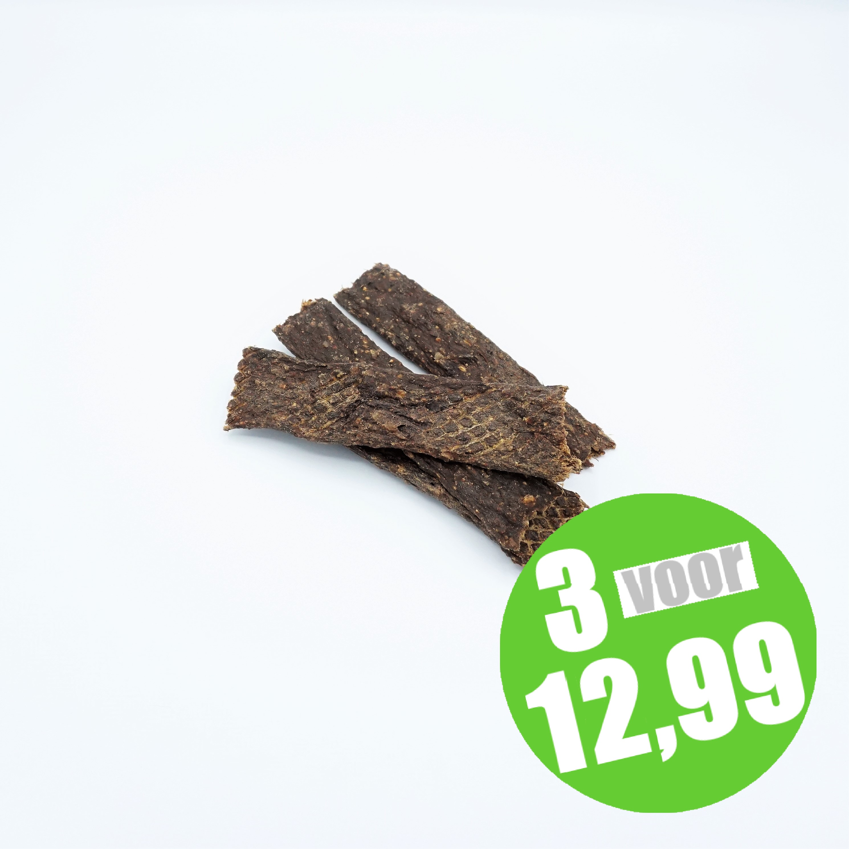Puur Fit Vleesstrips Hert - Hondensnack - 100 gram