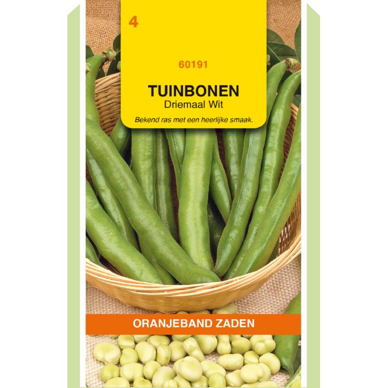 100 Gram - Tuinbonen Driemaal Wit