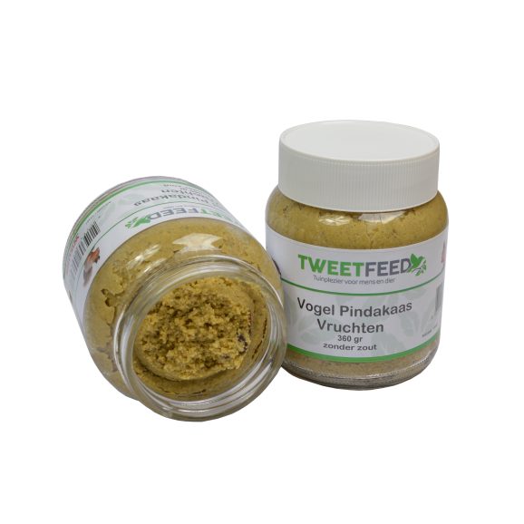 Tweetfeed Vogelpindakaas+Vruchten 360 gram