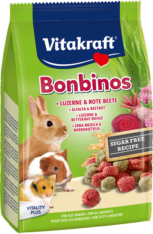 Vitakraft Bonbinos rode biet alfalfa knaagdier en konijn, 40 gr