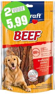 Vitakraft BEEF vleesstrips rund 80 gram, hond