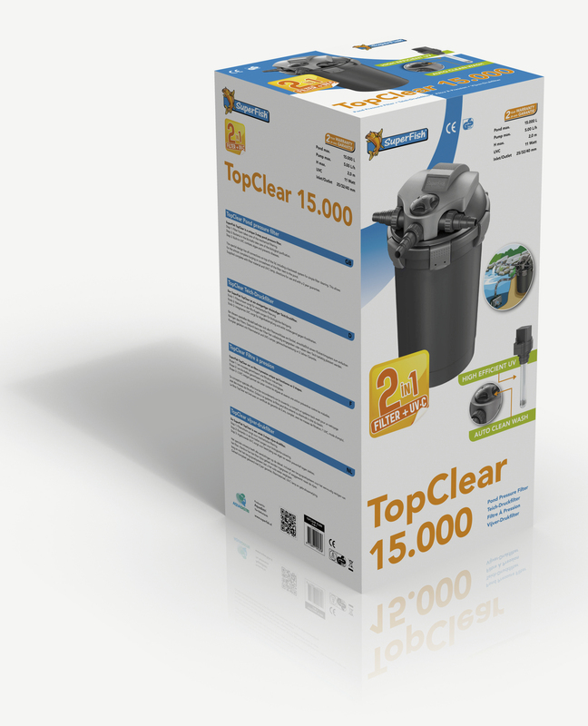 Superfish Topclear UV Drukfilter 15000 UVC-11W