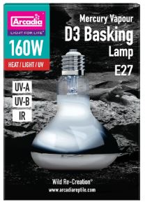 Arcadia 2ND Generation Uv Basking Lamp 160 W
